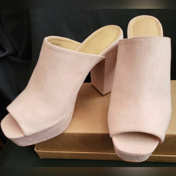 NWT Topshop Women's Pink Mules MAddox - Picture 7 of 10